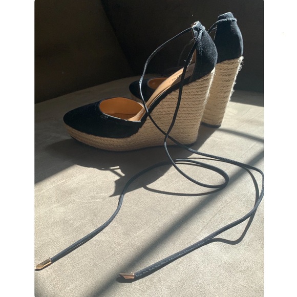 Lace-up Espadrilles Wedges - Picture 1 of 6